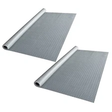 13x5 Ft Garage Floor Mat Roll Diamond Pattern Car Parking Protect Cover 2 Packs