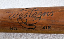 VTG Westerns No 416 Leaguer George Kell Model 36" Wood Baseball Bat HOF 1950's