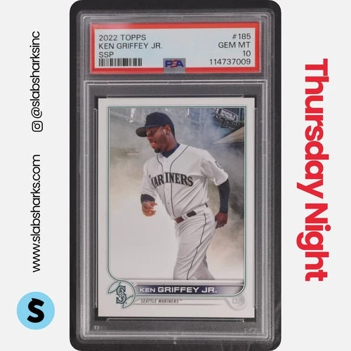 2022 TOPPS KEN GRIFFEY JR SSP #185 PSA 10