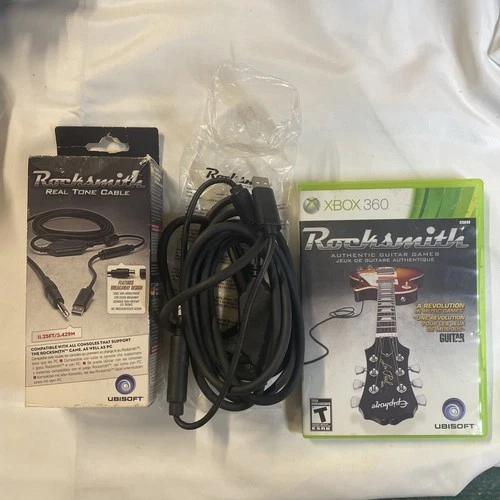 Rocksmith (Microsoft Xbox 360, 2011) - Guitar Cable and box Included