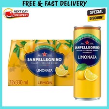 Image of San Pellegrino Italian Sparkling Drinks Sparkling Lemon Canned 12 x 330ml