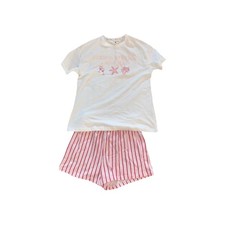 Pyjamas Short And T Shirt Night Set 100% Cotton Bnwot Size Small TU Sainsbury’s