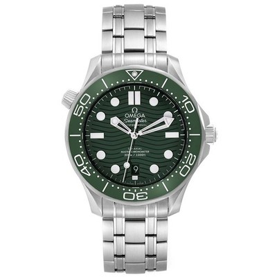 Omega Seamaster 42mm Green Dial Men's Diver 300M Watch 210.30.42.20.10.001