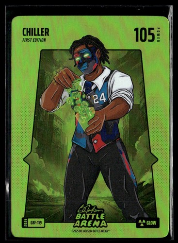 2025 Bo Jackson Battle Arena Griffey #GBF-119 Chiller Cam Thomas Green Glow Foil