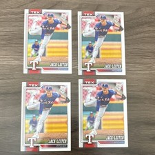 Topps 2026 series 1 Jack Leiter Texas Rangers MLB 4 Card Lot 