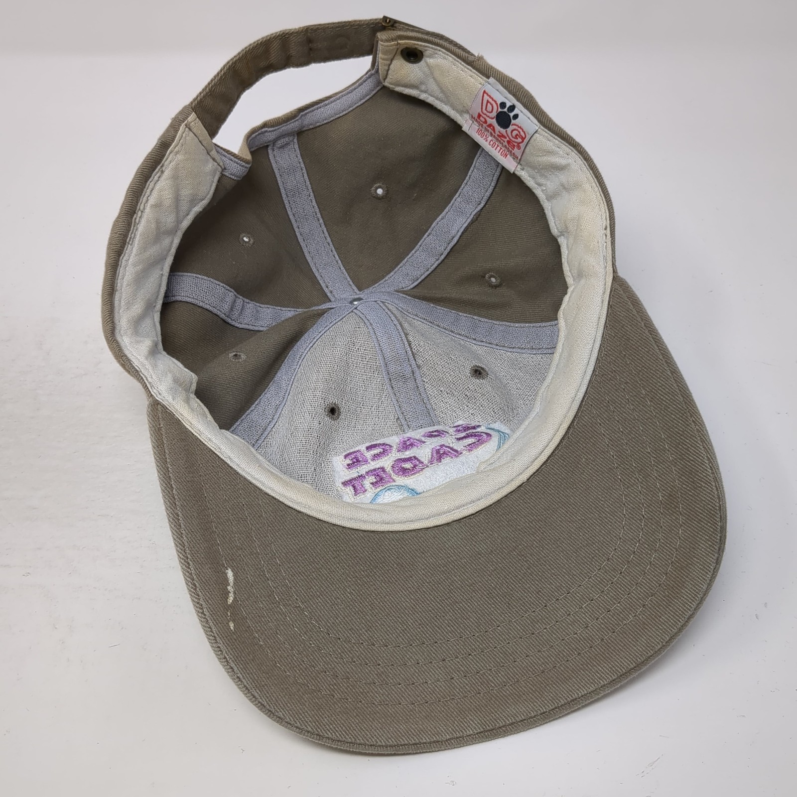Space Cadet Slideback Hat Solid Beige One Size Em… - image 7