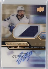 2021 Upper Deck Premier Acetate Rookie Gold 5/65 Boris Katchouk Patch Auto 01ks