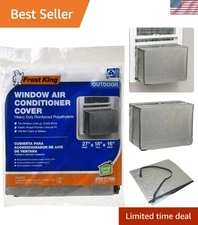 Stretchable Silver Air Conditioner Cover 18” x 27” x 16” - Fits Up to 10,000 BTU