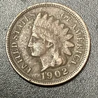 1902 Indian Head Small Cent Philadelphia Business Strike Circulated Ungraded