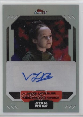 Vivien Lyra Blair as Princess Leia Organa [Red Refractor] #FA-VB Star Wars 2023 Topps Finest Autograph card