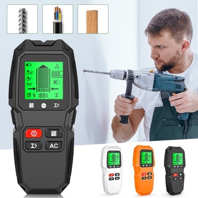 Handheld 6in1 Stud Finder with Metal Wood Cable Pipe and Live Wire Detection US