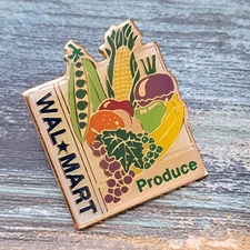 Walmart Associate Employee Pin - Produce Department Fruit Vegetables