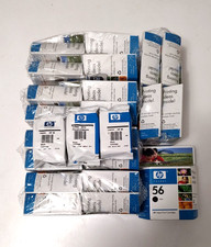 Lot of 25 Genuine HP 56 Black Ink Cartridges, New, Sealed, Expired