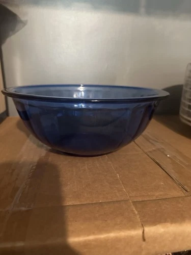 Vintage PYREX Cobalt Blue Mixing Serving Bowl #325 Glass Large 2.5L Nesting USA!
