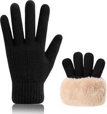 Tavaleu Winter Gloves for Women, Warm Womens Gloves Touch Screen Thermal Cable