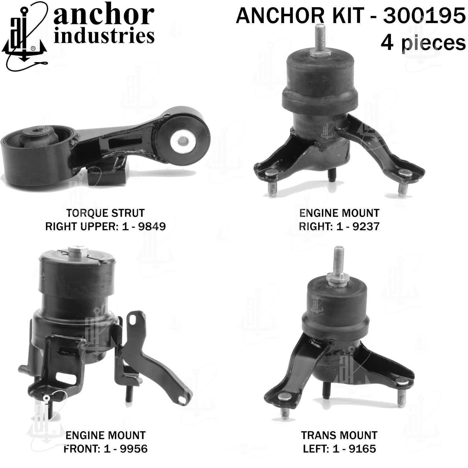 Engine Mount Kit Anchor 300195 for sale online | eBay