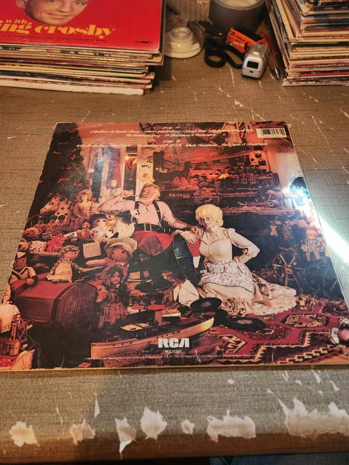 Once Upon a Christmas by Rogers, Kenny / Parton, Dolly RCA Records Vinyl Album - Image 2 of 3