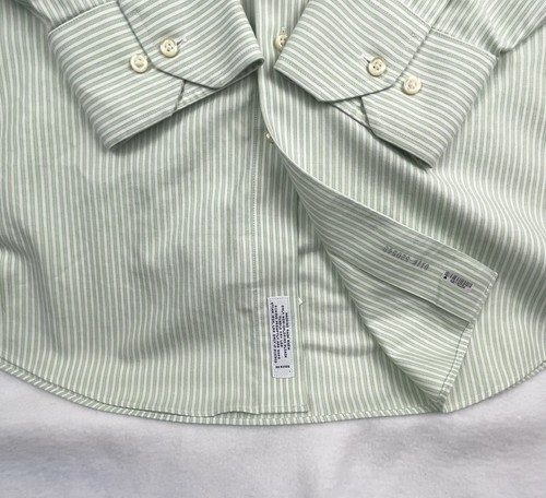 Brooks Brothers Mens Shirt Long Shirt Sleeve Regent 1818 Green Size 17 4/5 (48) - Picture 3 of 9