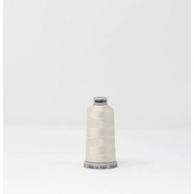 Madeira Polyneon No. 40 Polyester Embroidery Thread 1100yd 1582 White Linen