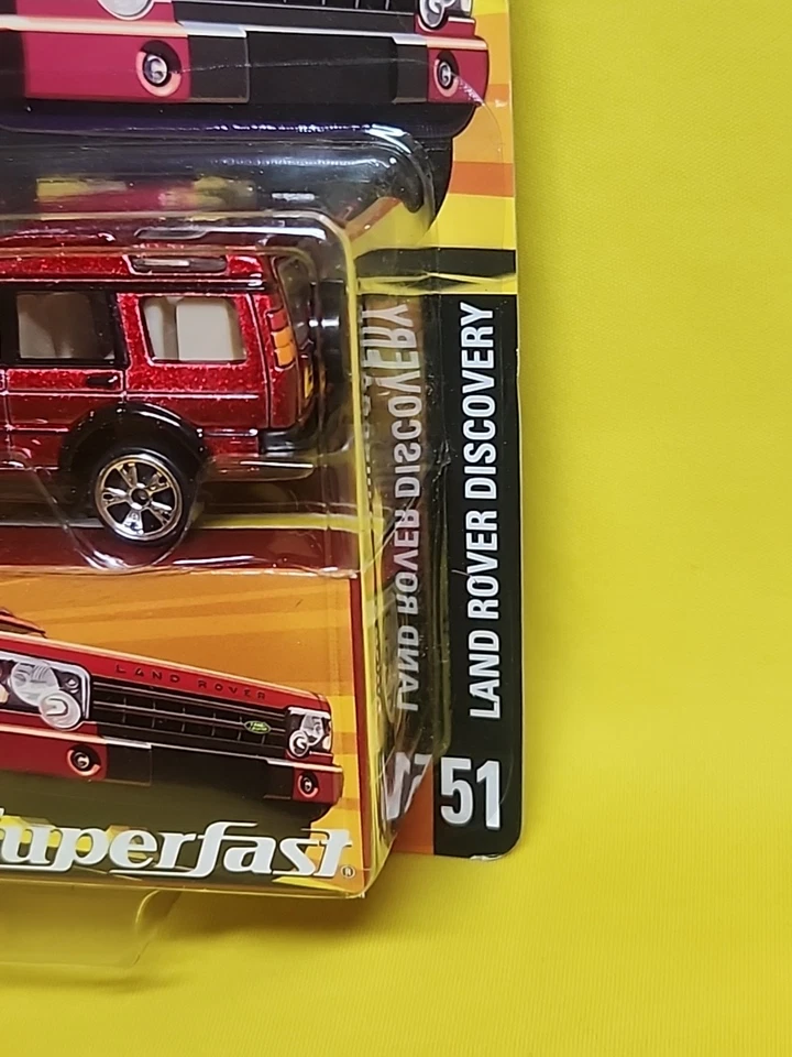 2004 火柴盒 Superfast #51 路虎 Discovery 红色金属 1/15500 全新带包装 🔥H — 第 4/4 张图片