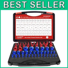 57Pcs Thread Checker Set, Nut & Bolt Gauge Finder