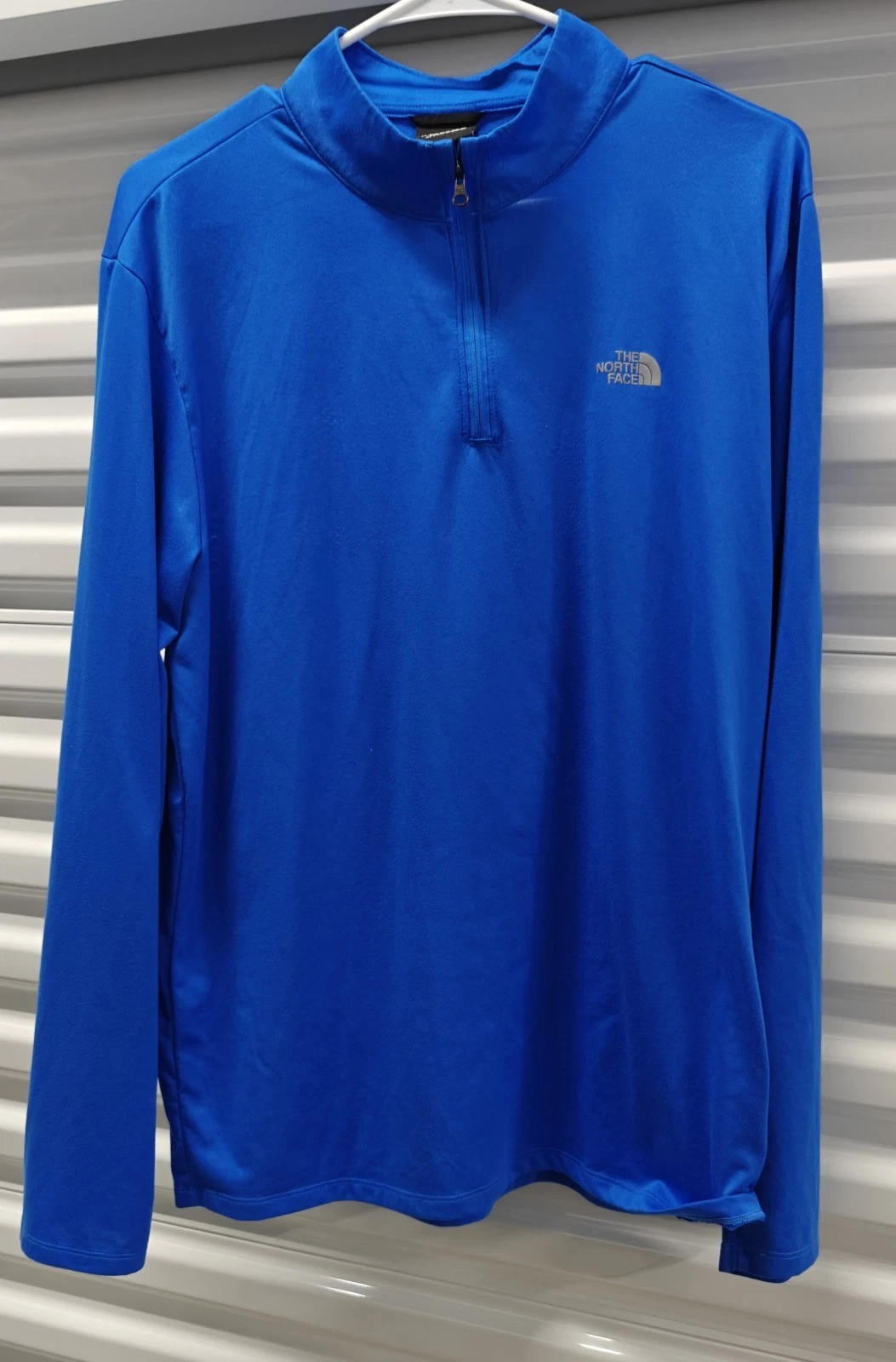 The North Face Shirt Mens Large Blue Elevation 1/4 Zip Performance Pullover-12