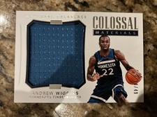 2017-18 Panini National Treasures - Colossal Materials Andrew Wiggins #CM-14/49