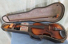 VINTAGE ANTONIUS STRADIVARIUS CREMONENSIS FACIEBAT ANNO VIOLIN COPY W/BOW  MORE