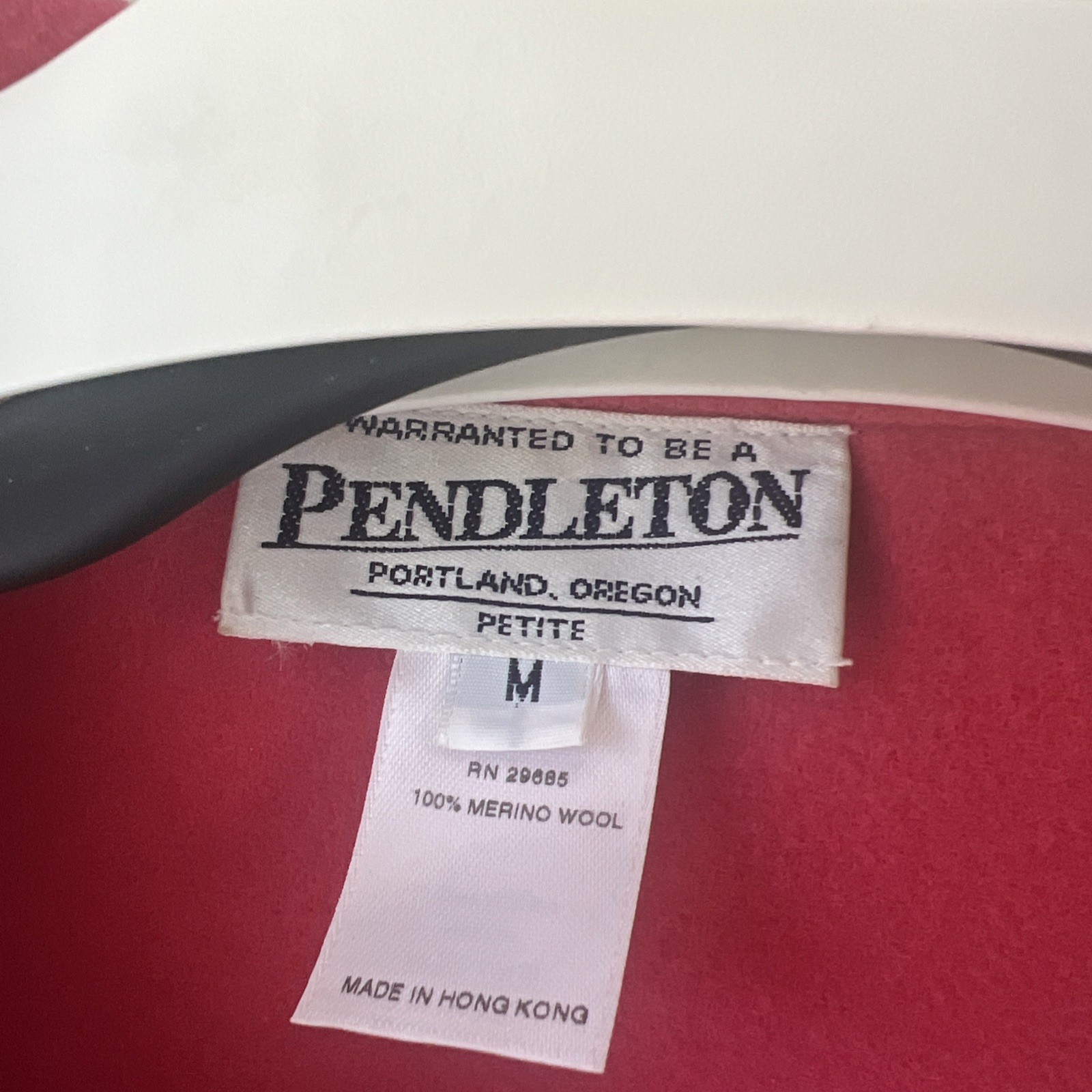 Pendleton Jacket Womens Medium Pink 100% Merino W… - image 2