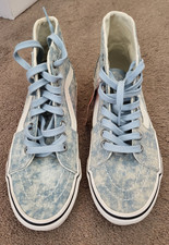Vans Sk8-Hi Tapered Sneakers Denim Acid Wash Shoes Men?s Size 5 / Wmns 6.5