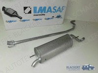 Imasaf Auspuffset Mittelrohr + Endtopf für Opel Corsa D 1.2 + 1.2 LPG 2006-