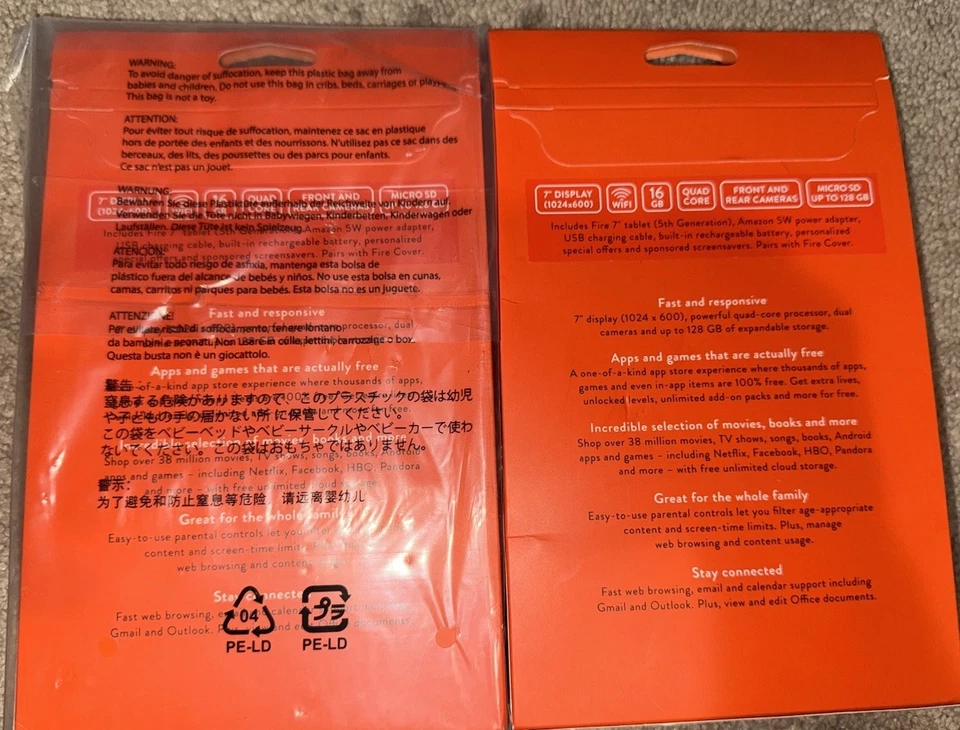 Amazon Fire (5th Generation) 16GB, Wi-Fi, 7in - Black Lot Of 2…New!! - Image 2 of 3