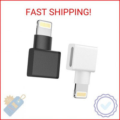 [Apple MFi Certified] 90 Degree Lightning Extender Adapter for iPhone Charger,2
