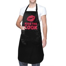 Apron Adjustable Bib Men Women Chef Kitchen Cooking BBQ Grilling Waitress