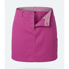 Vineyard Vines Pink Twill A-Line Short Skirt Button Zip Pockets Women's Size 8