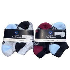 Lot of 2 Ben Sherman Boys Cushioned Low Cut Socks 8-Pair US Shoe Size 10 4
