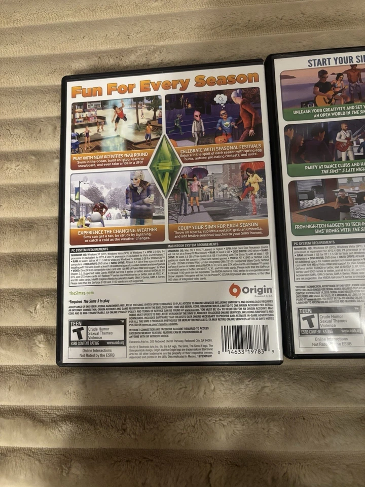 3er Set Die Sims 3 PC Spiele Erweiterungspacks und Starterpaket - Bild 3 von 4