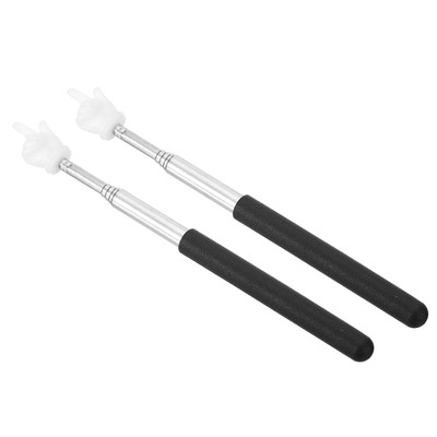 Telescopic Teachers Pointer Stick, 2 Pcs Teacher Hand Finger, Black Style 2