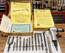 Rare Ingersoll Rand Pneumatic Air Hammer Kit Mc10b Air Chisel Paperwork Box Vtg Rare Ingersoll Rand Pneumatic Air Hammer Kit Mc10b Air Chisel Paperwork Box Vtg