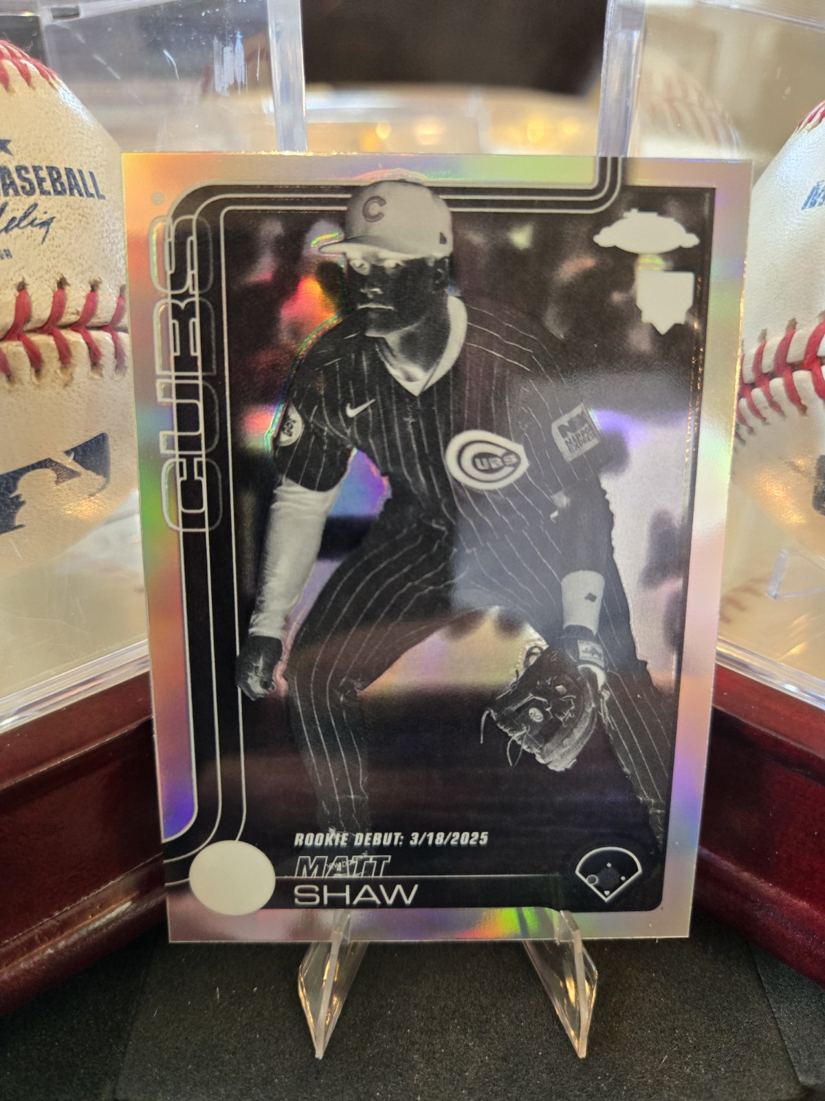 2025 Topps Chrome Update Series - Matt Shaw RC #USC135 Negative Refractor!!!!
