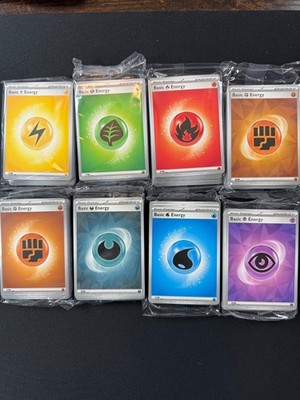 SEALED SILVER BORDER Energy Card Packs 45 Cards Pokemon Scarlet & Violet Era