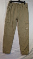 Levi's Boys Relaxed Fit Cargo Joggers Size 13-15 XL Twill Biege Khaki