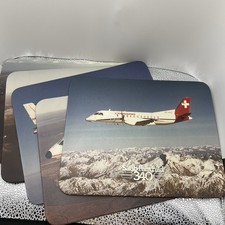 Vintage Saab Fairchild 340 Promotional Coasters Set Of 5 Rare Vintage Saab Fairchild 340 Promotional Coasters Set Of 5 Rare
