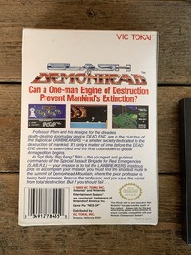 Vintage 1989: Clash at Demonhead Nintendo NES Game Box & Manual-Tested-Working