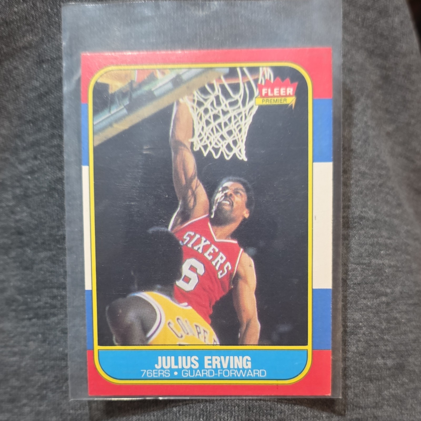 Fleer 1986-87 Julius Erving #31 Philadelphia 76ers Basketball Trading Card