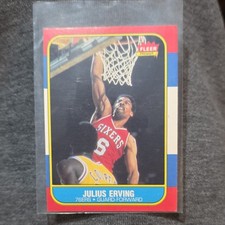 Fleer 1986-87 Julius Erving #31 Philadelphia 76ers Basketball Trading Card