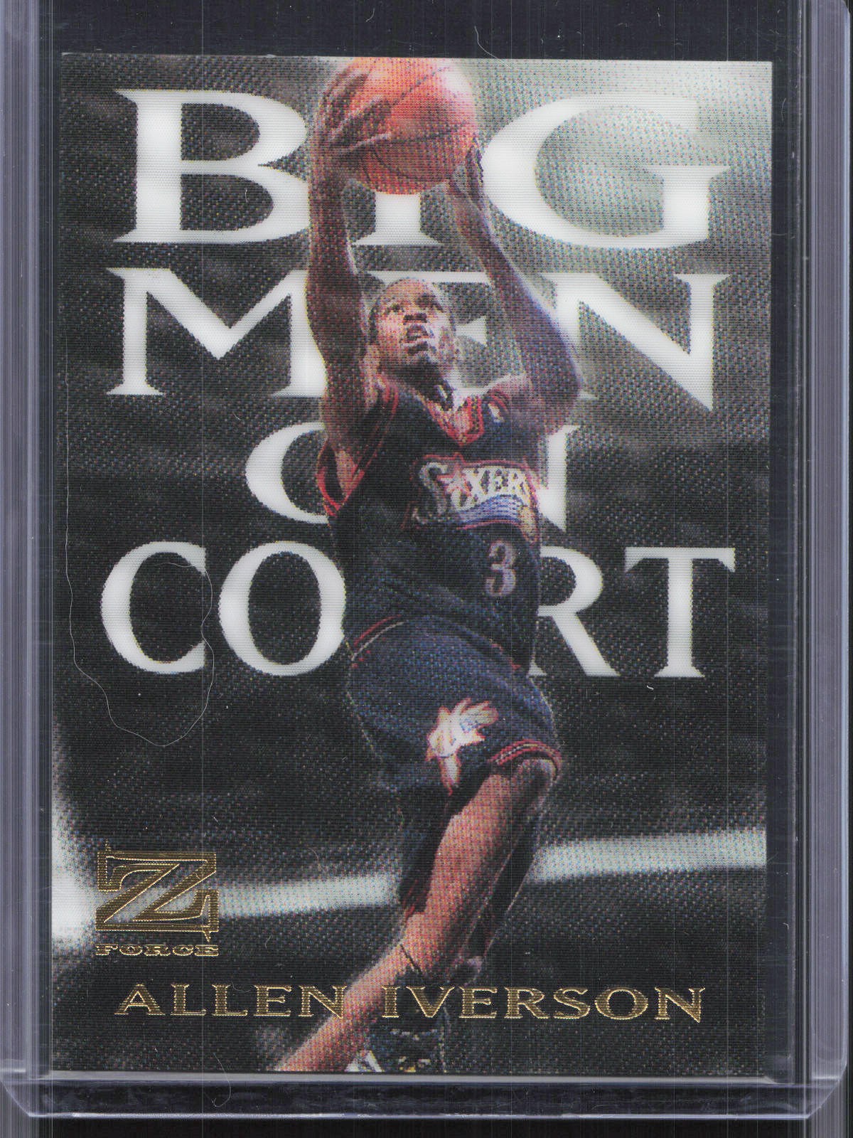 1997-98 SkyBox Z-Force #8 BMOC Allen Iverson Big-Men-on-Court
