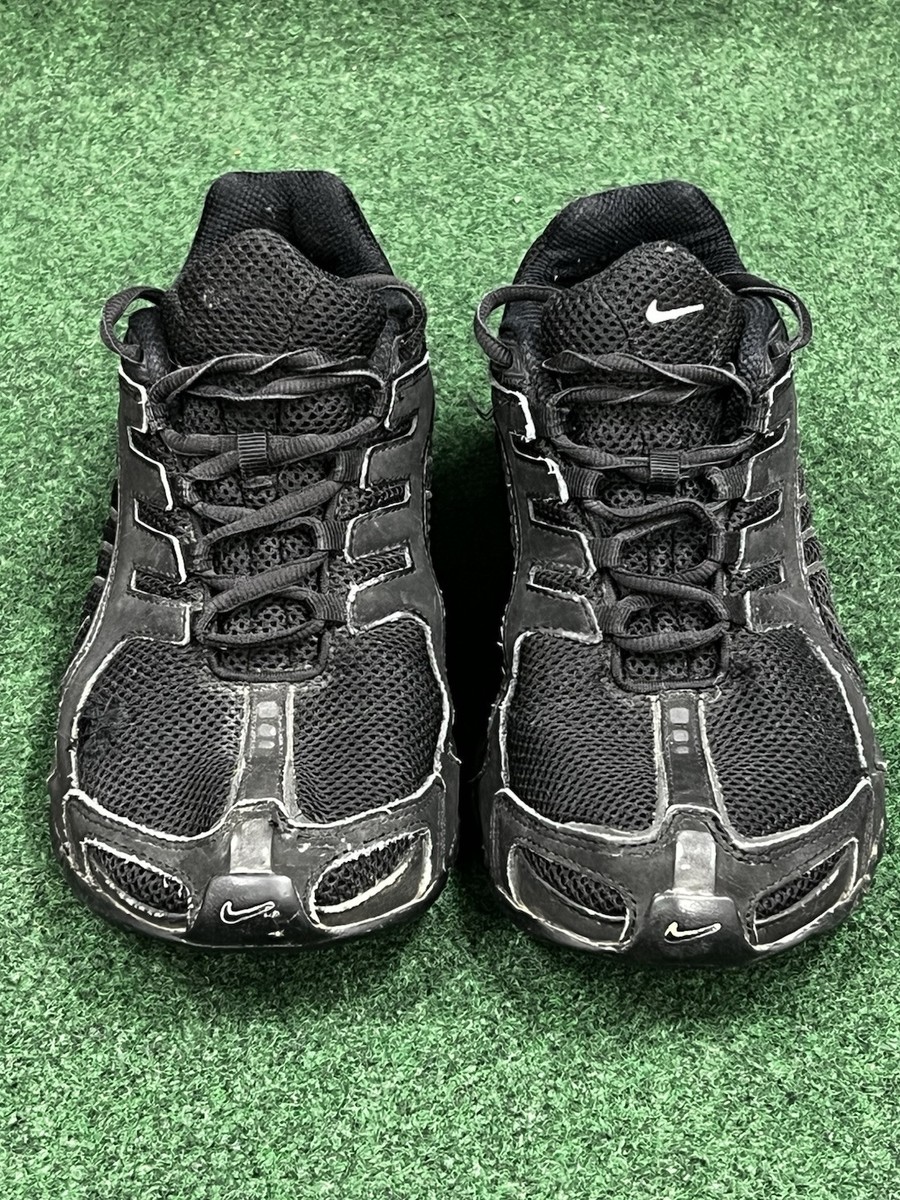 V nuna① Size 7.5 - Nike Shox Navina Triple Black Sparkle W for sale