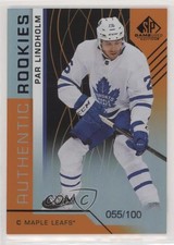 2018 SP Game Used Authentic Rookies Orange Rainbow 55/100 Par Lindholm #126 8fp