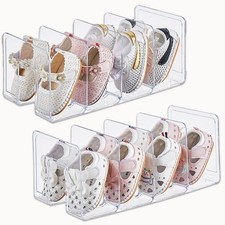 Clear Acrylic Kids Shoe Rack for Closet Organizers and Storage  2 ... Fast Ship